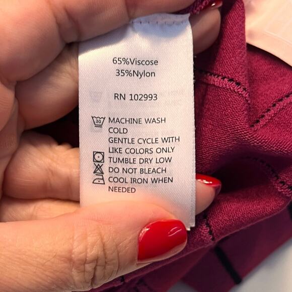 Prabal Gurung Magenta Off the Shoulder Dotted Fit and Flare Dress Size 6 - Picture 9 of 11